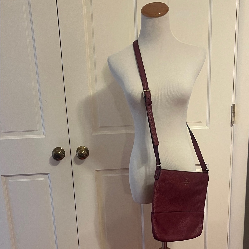 NWT Kate Spade Deep Red Crossbody Bag